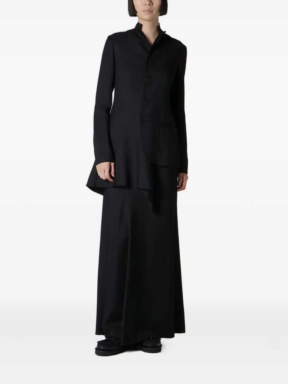 Yohji Yamamoto  diagonal-cut long skirt