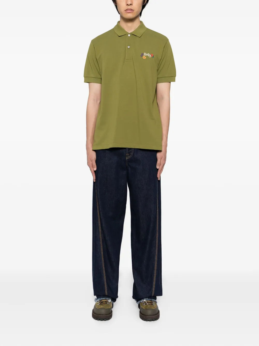 Bally logo cotton polo shirt