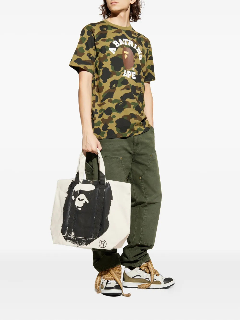 A BATHING APE®  camouflage-print T-shirt
