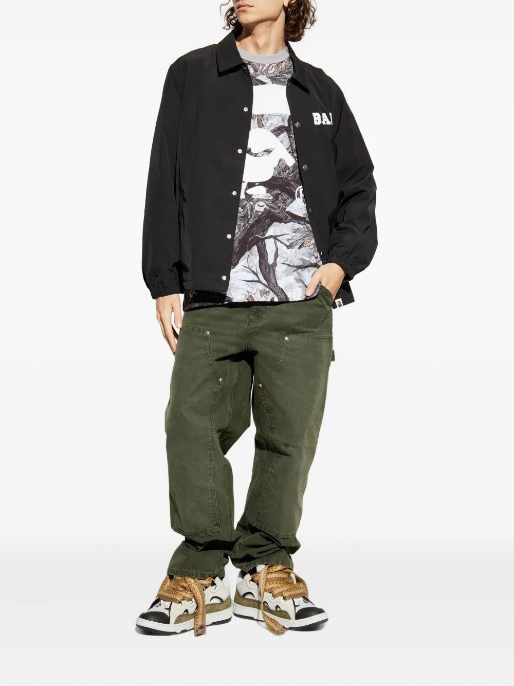A BATHING APE®  logo-print T-shirt