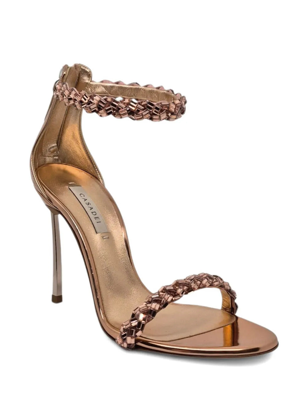 Casadei  beaded heeled sandals