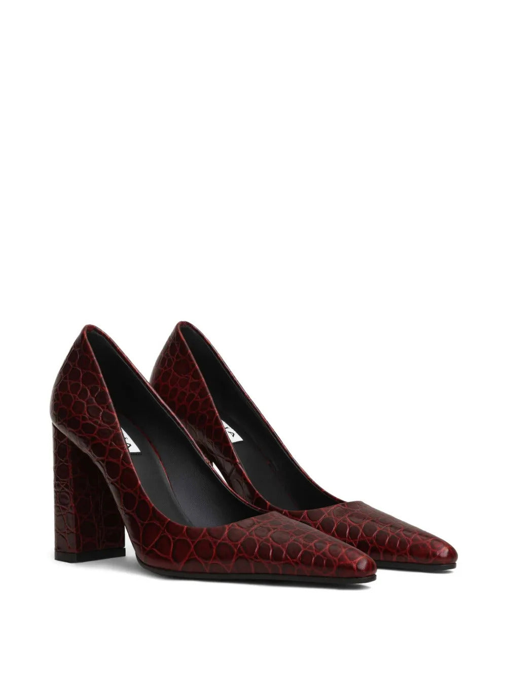 Alaïa  Pointy toe pumps with block heel