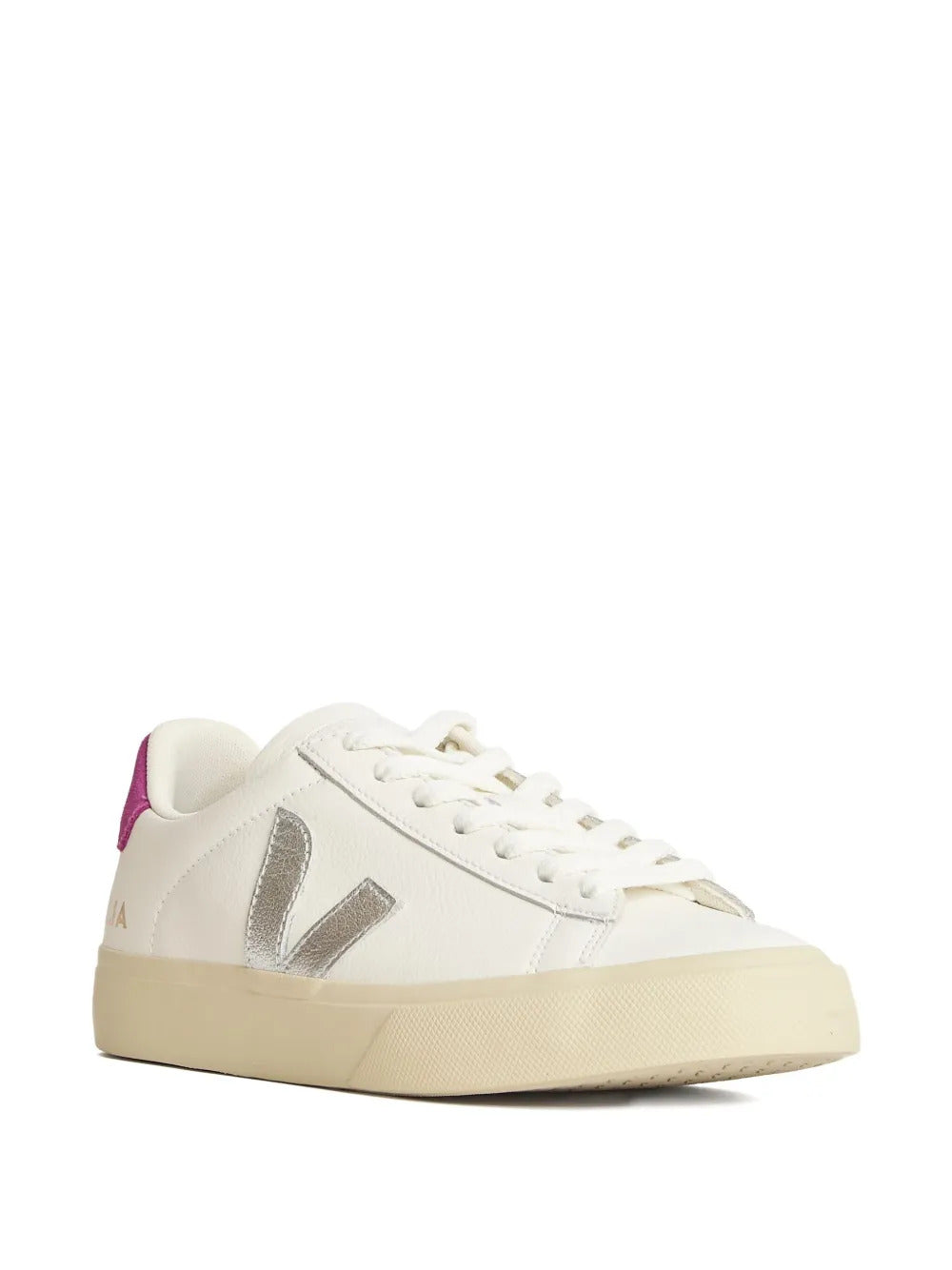 VEJA  logo leather sneakers