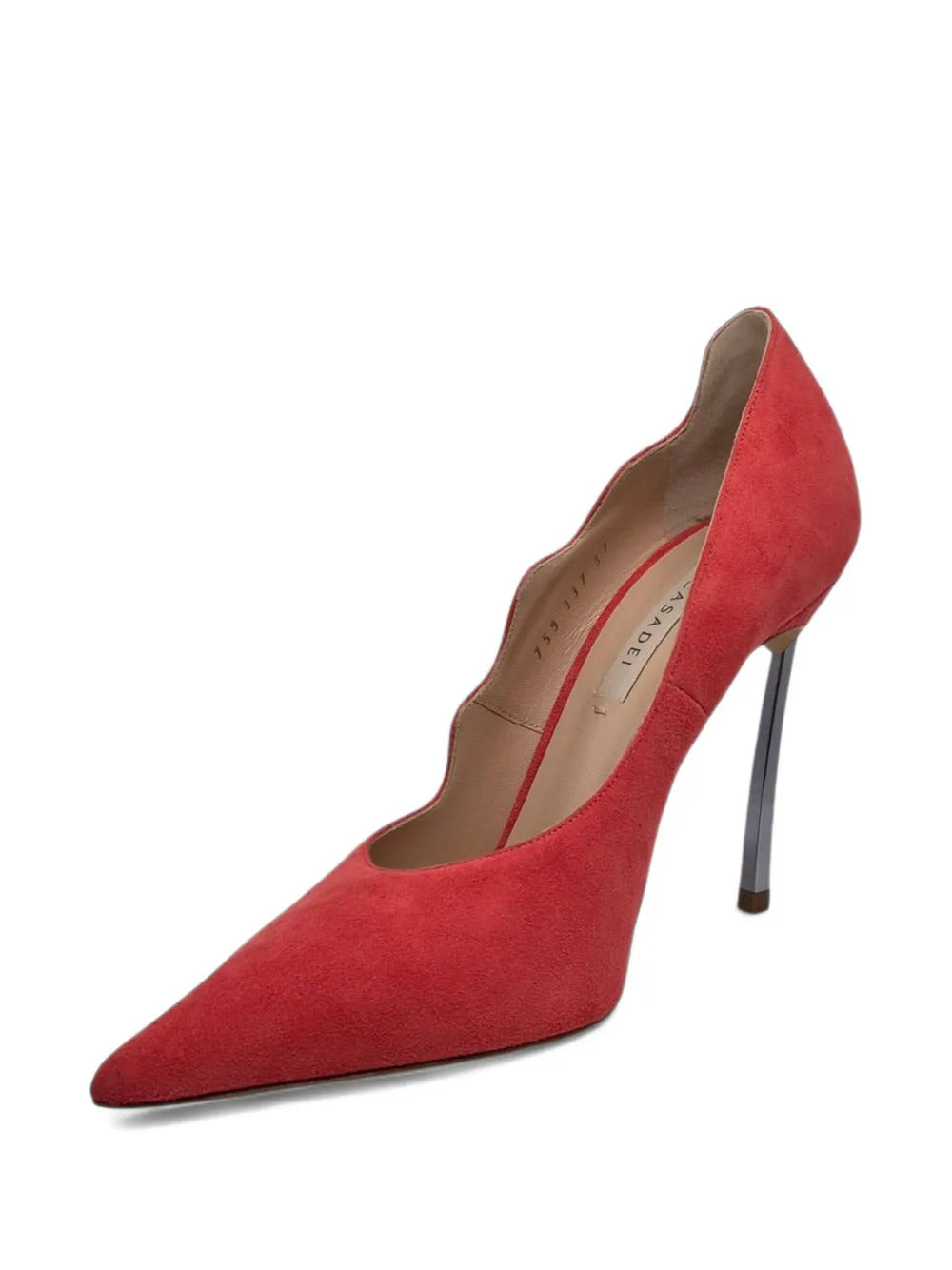 Casadei scalloped stiletto pumps