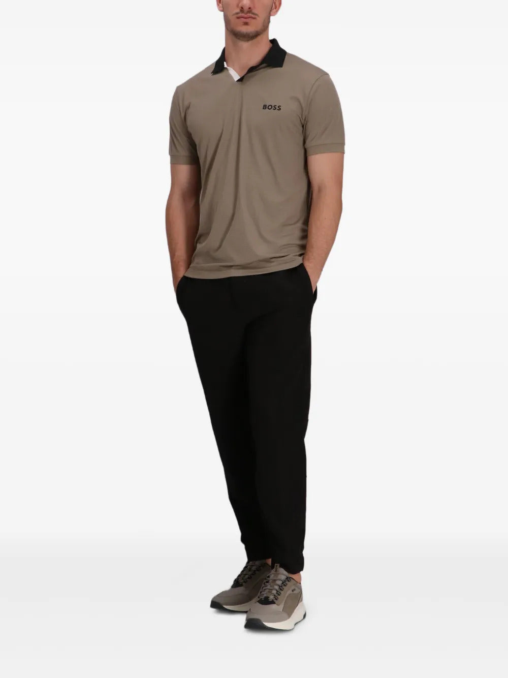 BOSS logo-detail polo shirt
