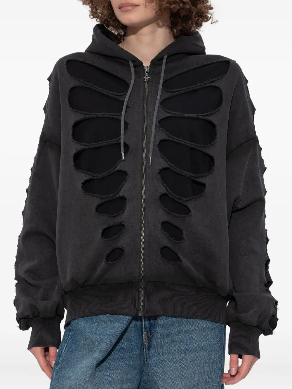 AVAVAV Shoulderless cut-out hoodie