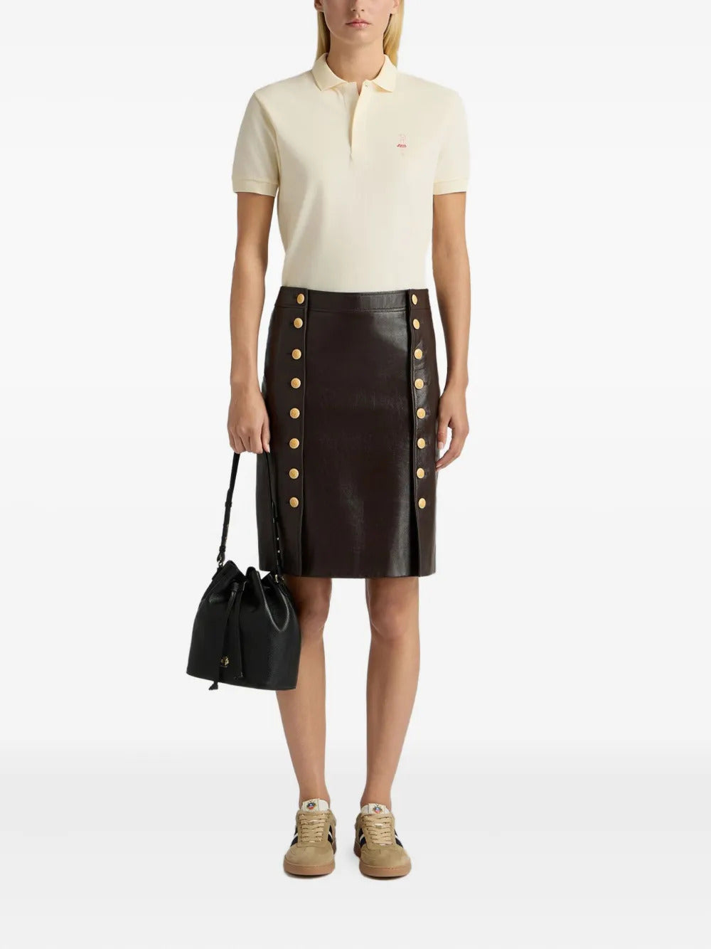 Bally  leather mini skirt