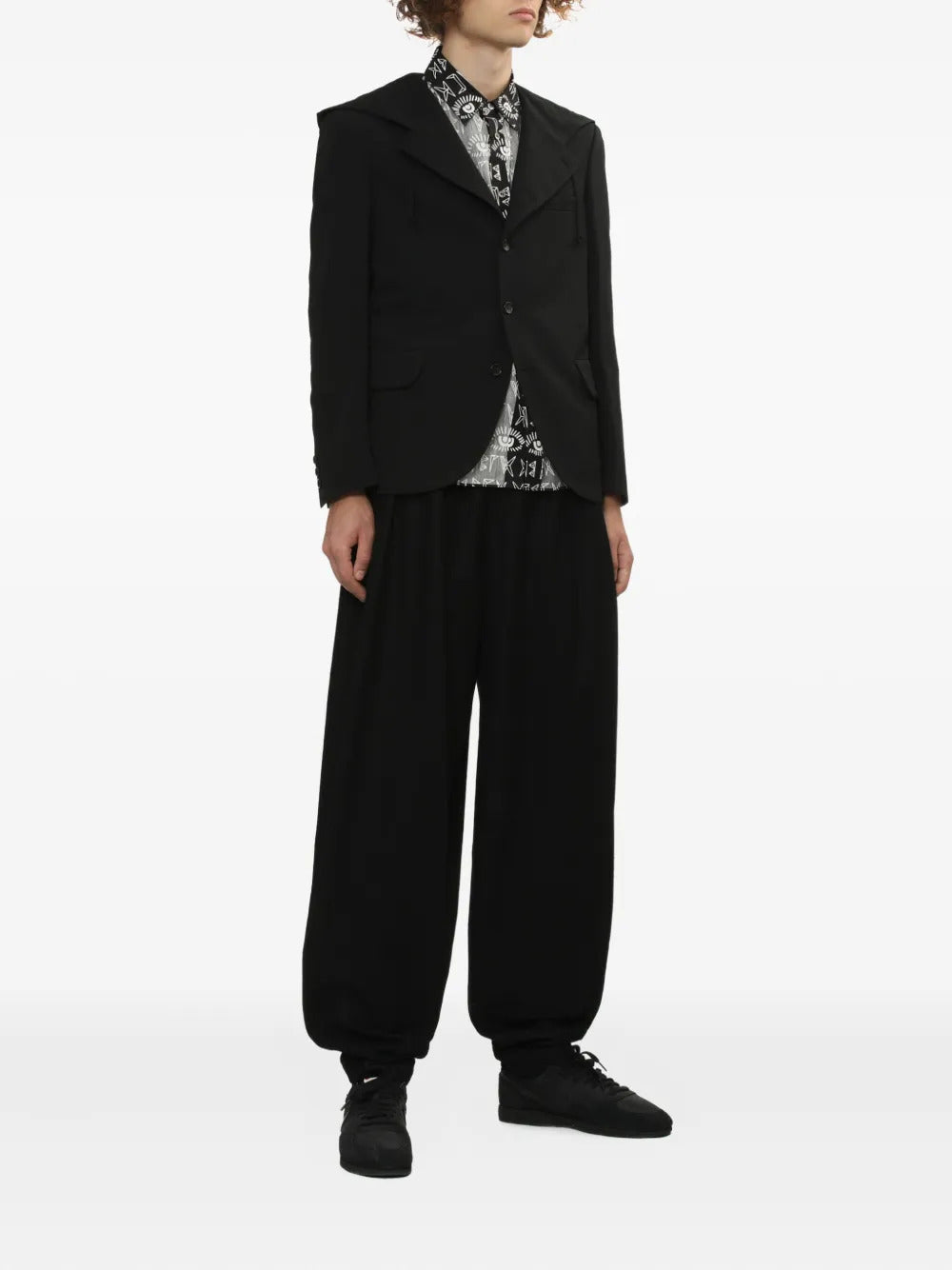 Black Comme Des Garçons  elastic-waist trousers