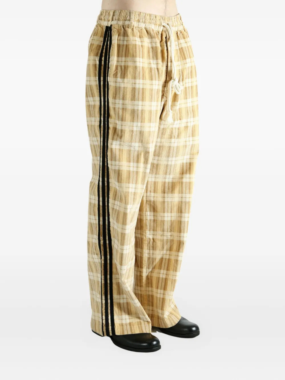 adidas  plaid-pattern trousers