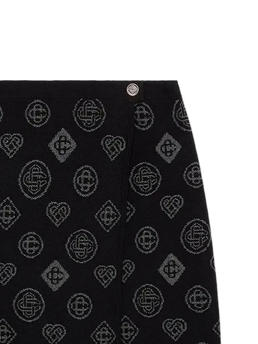 Casablanca  jacquard-motif wrap midi skirt