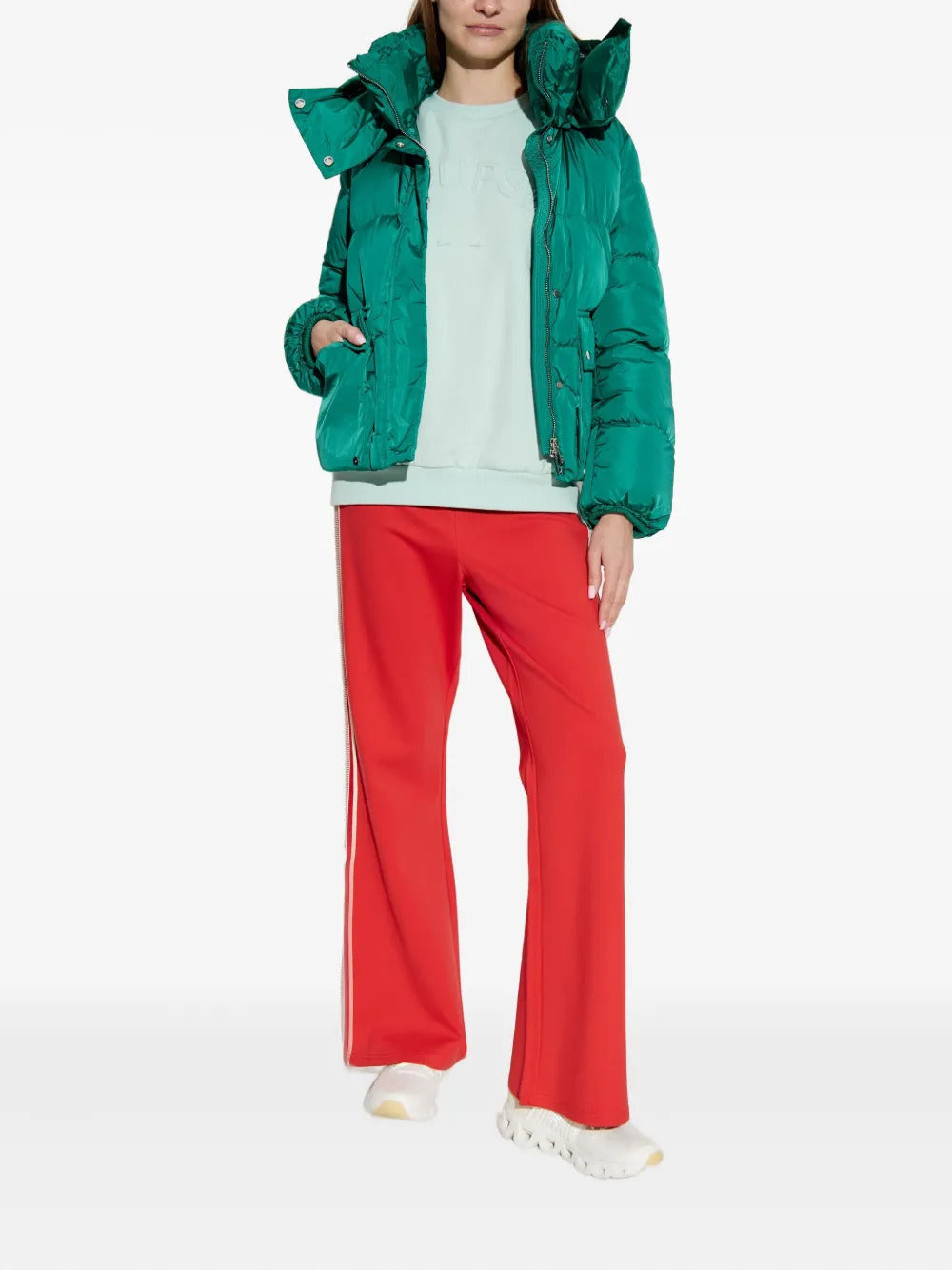 Add hooded puffer jacket