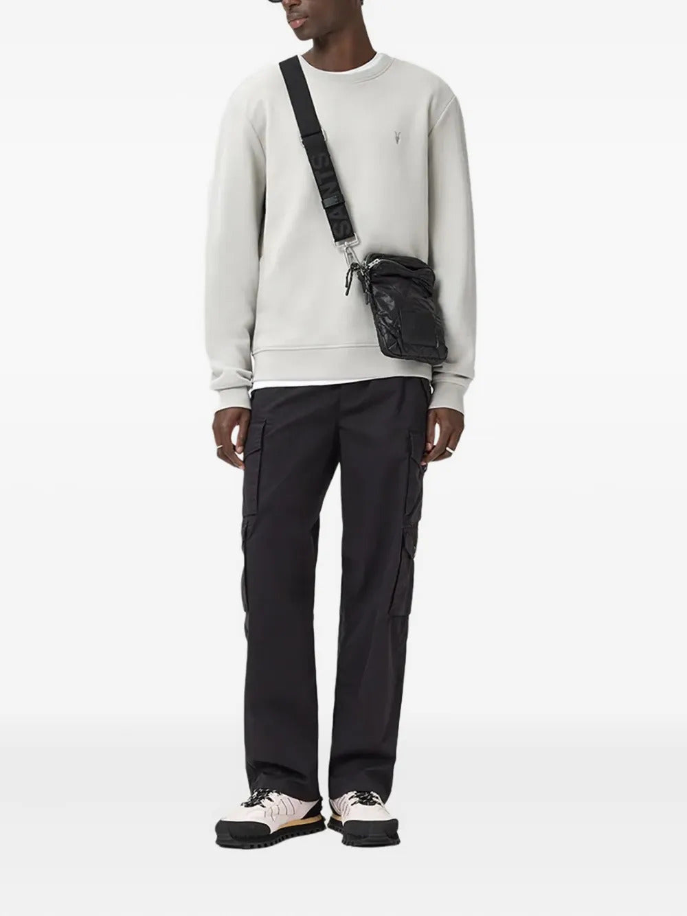 AllSaints  Raven logo crew-neck sweatshirt
