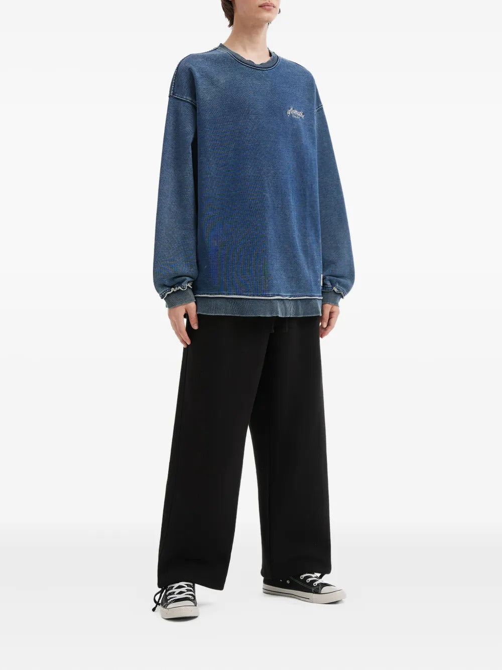 aftermaths  logo-embroidered sweatshirt