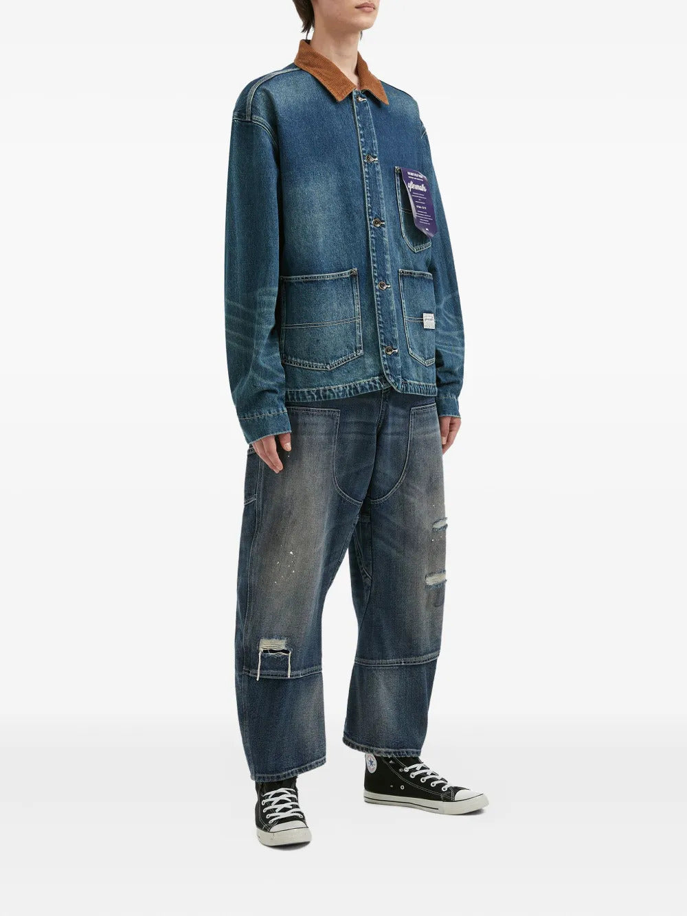 aftermaths  panelled jeans
