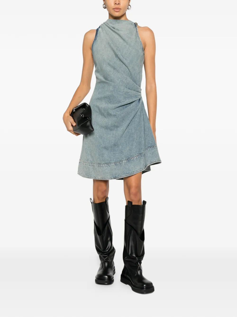 Alexander McQueen  draped sleeveless midi dress