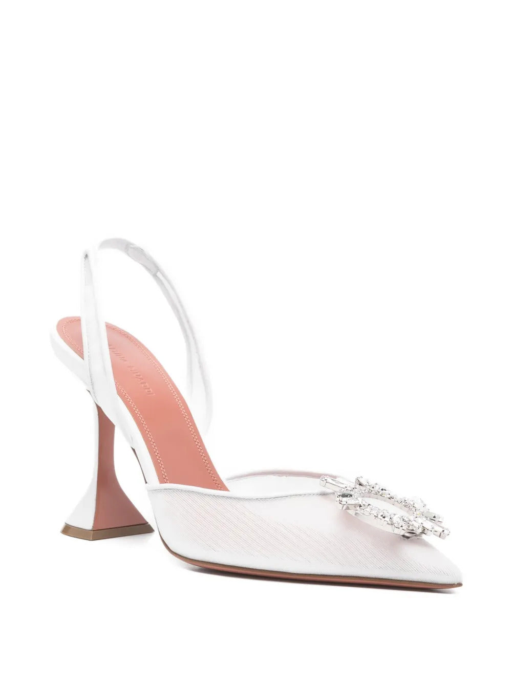 Amina Muaddi  Begum mesh embellishment pumps