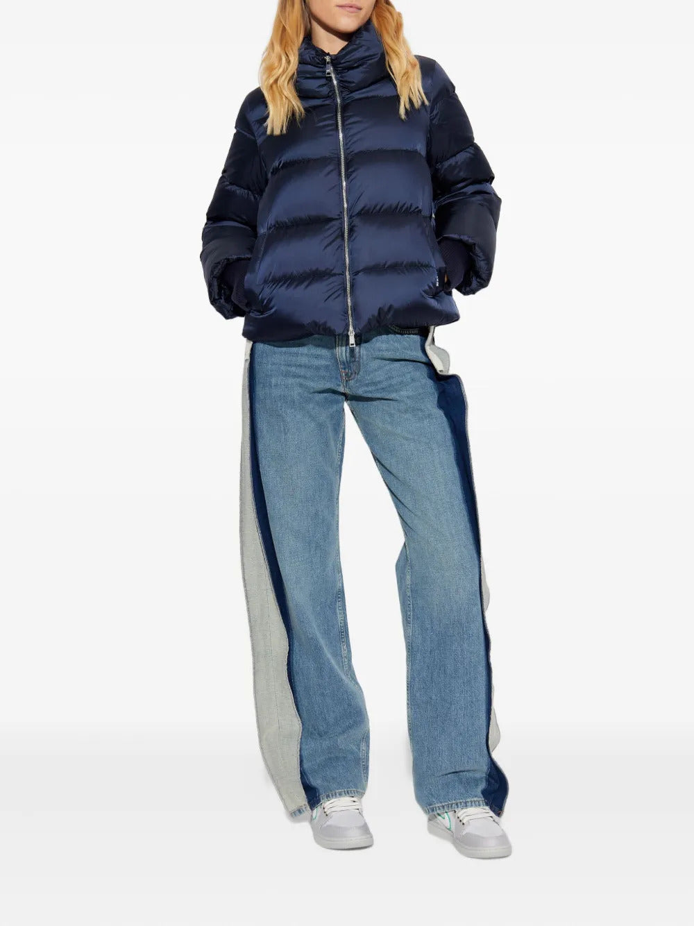 Add zip-up puffer jacket