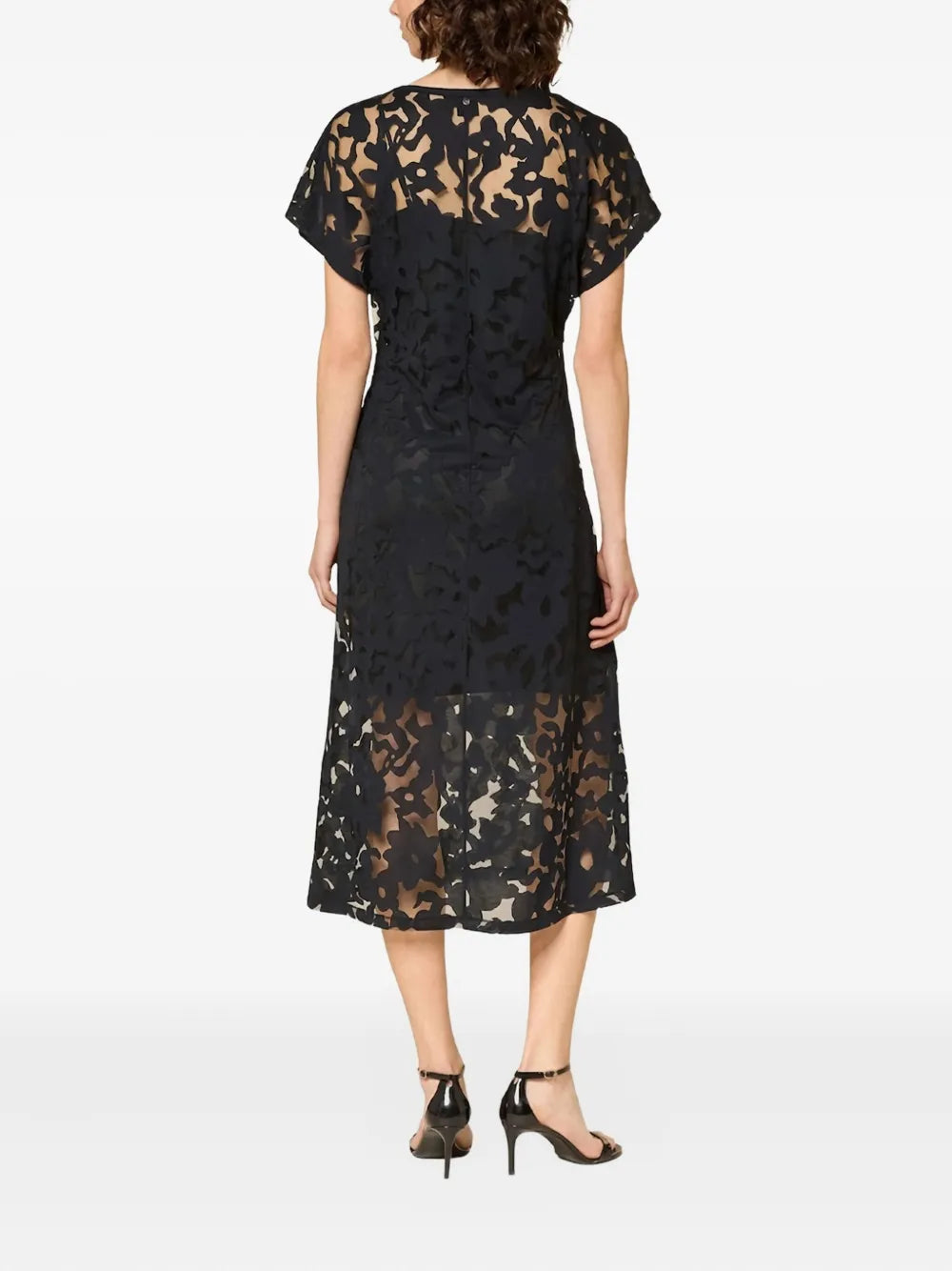 BOSS  floral gathered dress