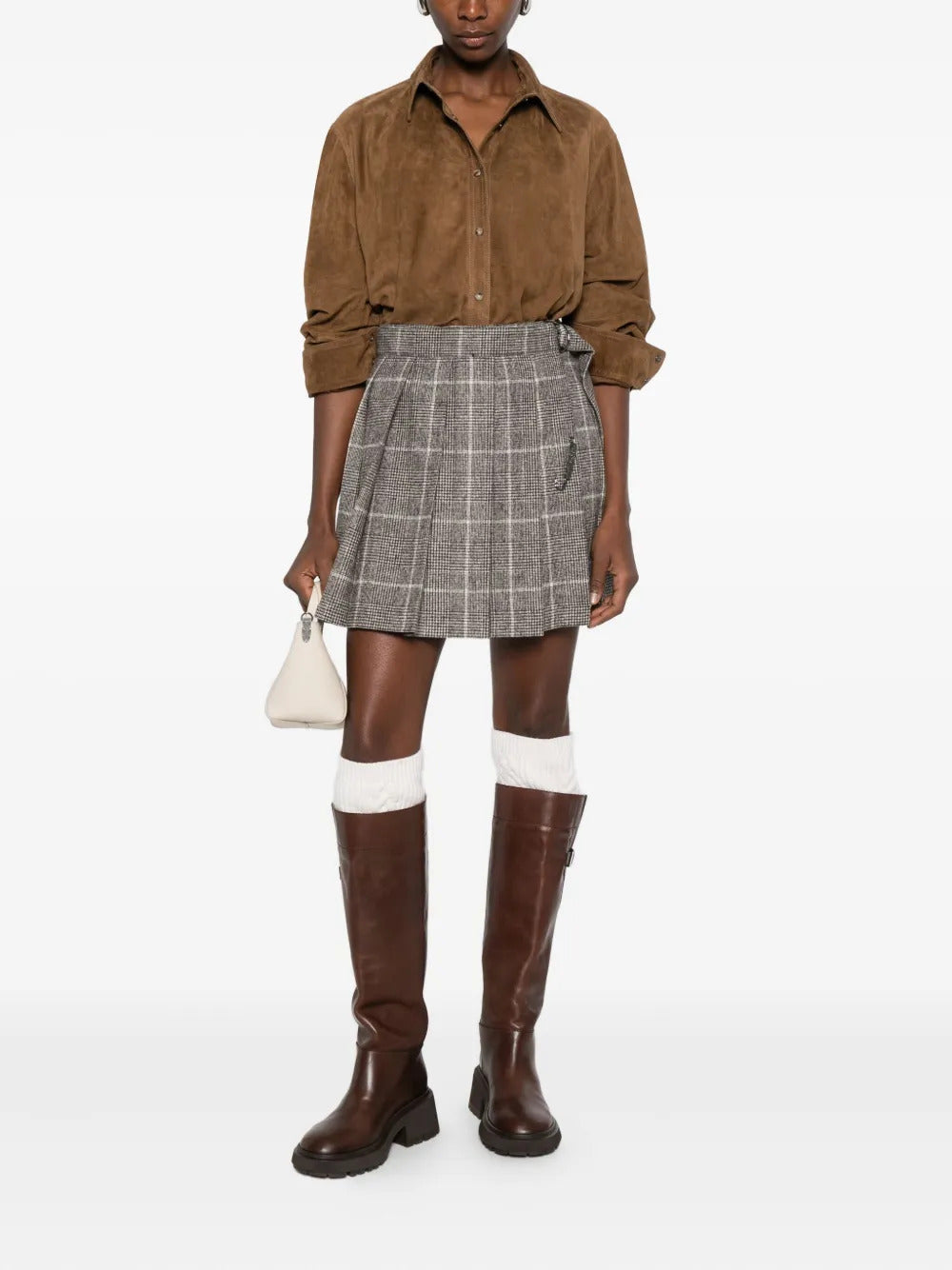 Brunello Cucinelli panelled button shirt