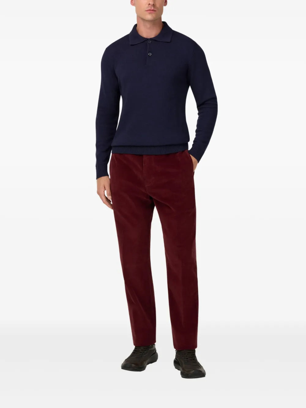 Boggi Milano buttoned polo shirt