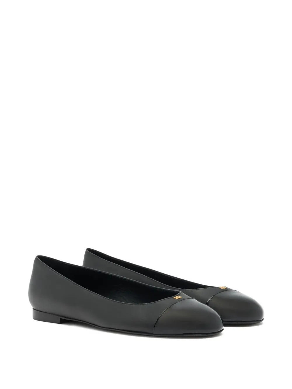 Bally toe-cap b-chain leather ballet flat