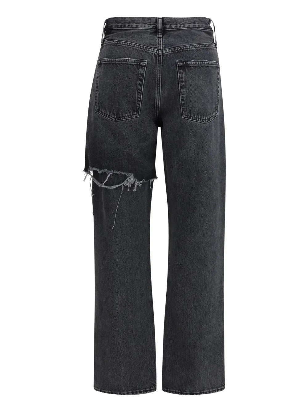 AGOLDE  ripped button-fastening five-pockets jeans