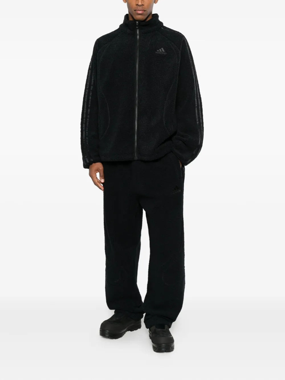 adidas  side-stripes panelled track pants