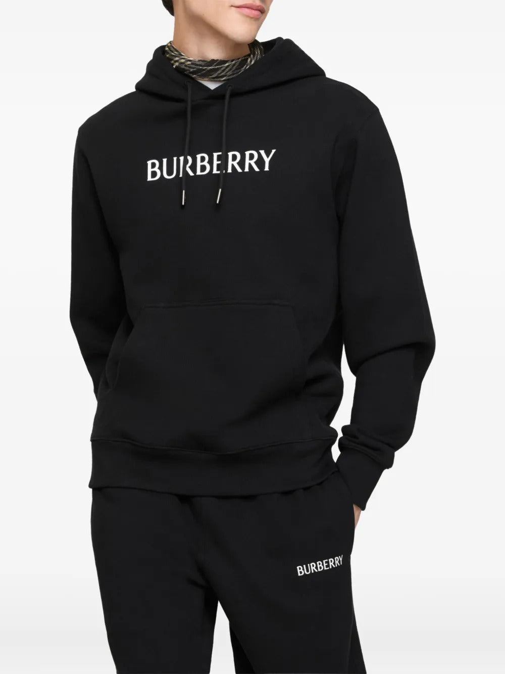 Burberry logo-print hooded hoodie