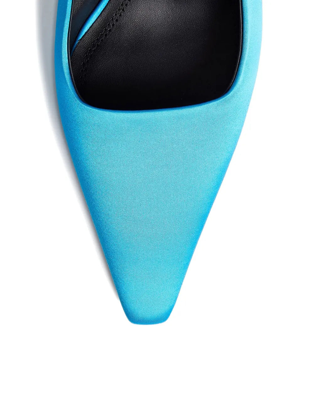 12 STOREEZ  60mm silk slingback pumps