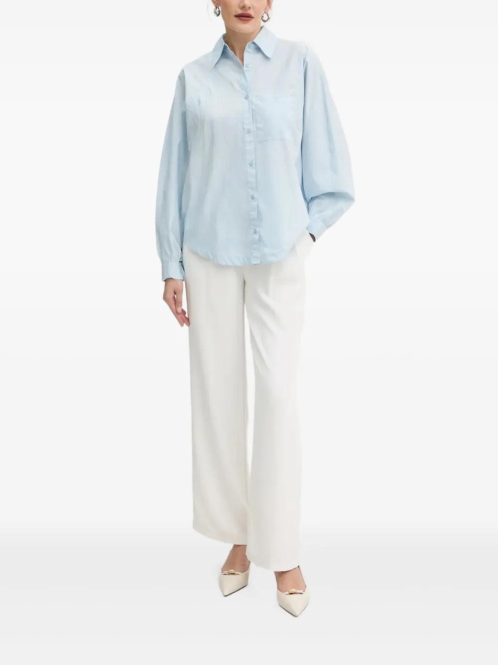 BOSS  chest-pocket long-sleeve shirt