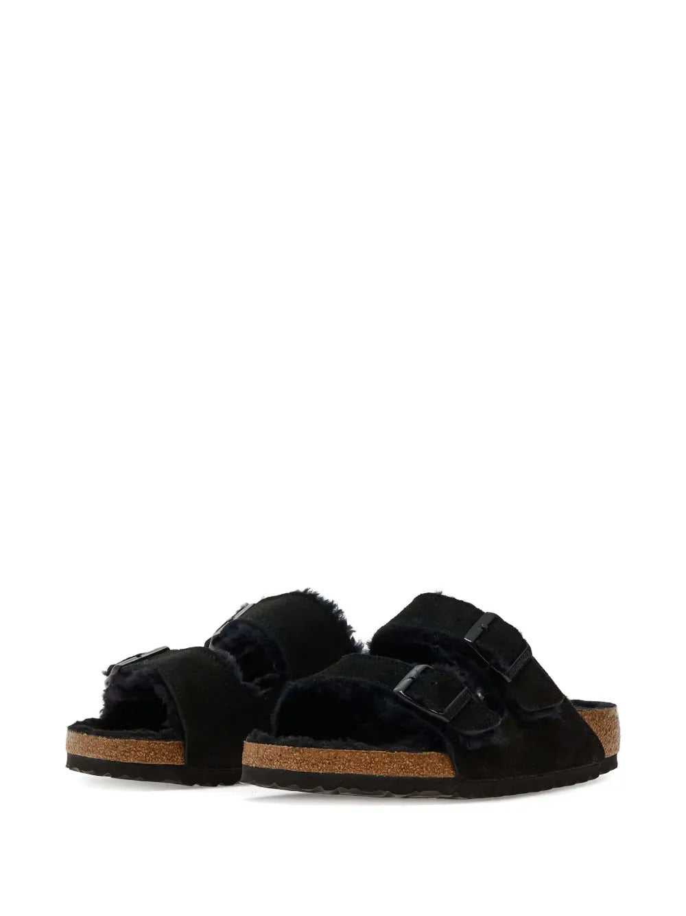Birkenstock  Arizona shearling buckled sandals