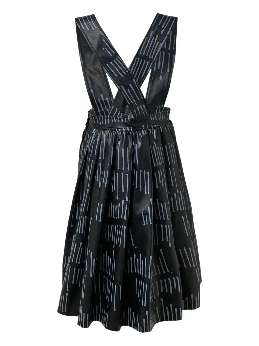 Black Comme Des Garçons  Filip Pagowski print midi dress