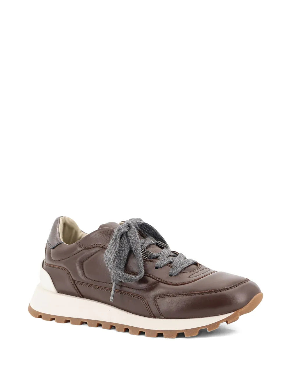 Brunello Cucinelli  monile-detail lace-up sneakers