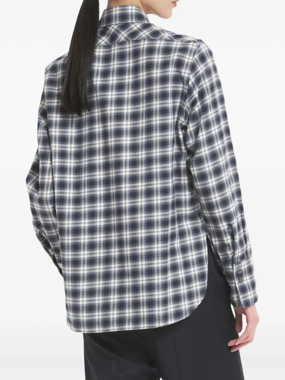 Barena  checked embellished collar shirt