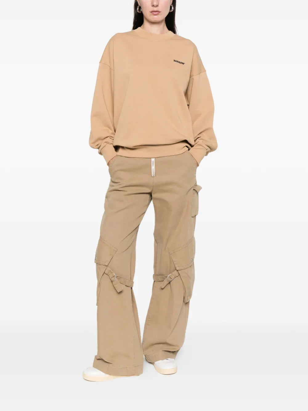 BARROW  logo-detail long-sleeve sweatshirt