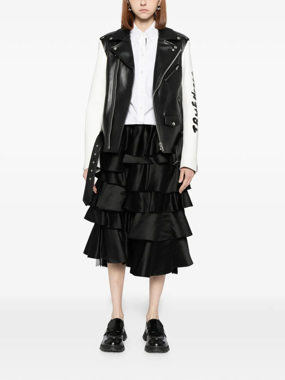 Black Comme Des Garçons  elasticated waistband skirt