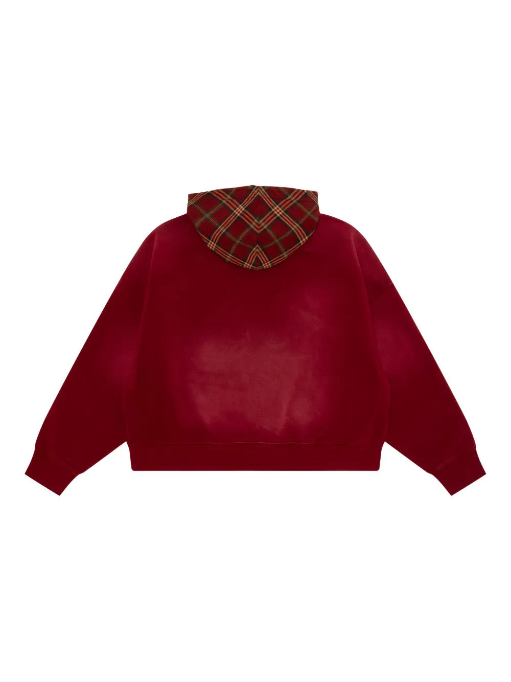 AAPE BY *A BATHING APE®  tartan appliqué hoodie