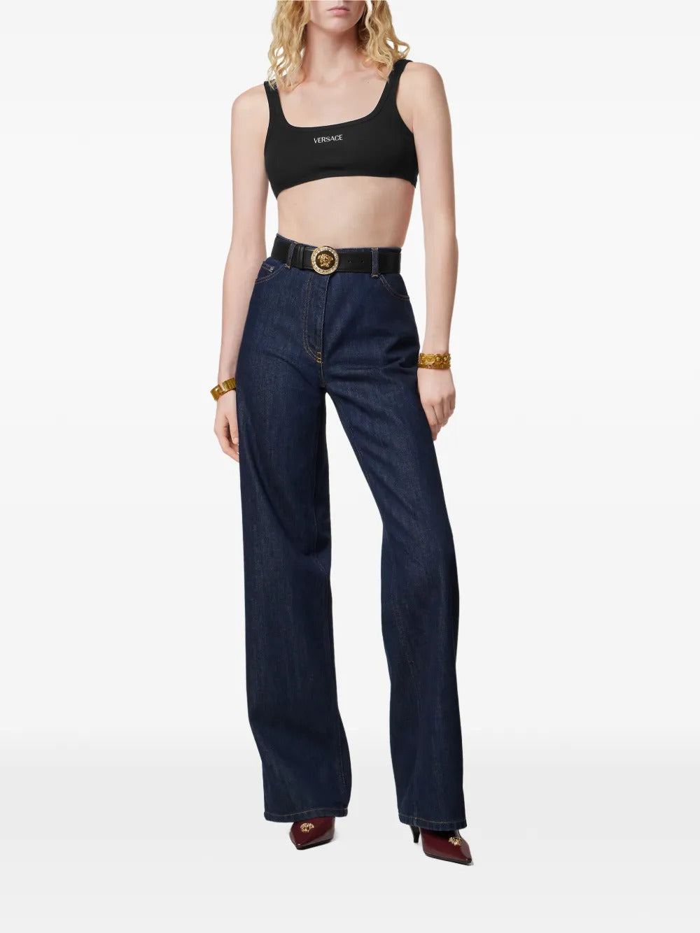 Versace embroidered-logo T-shirt