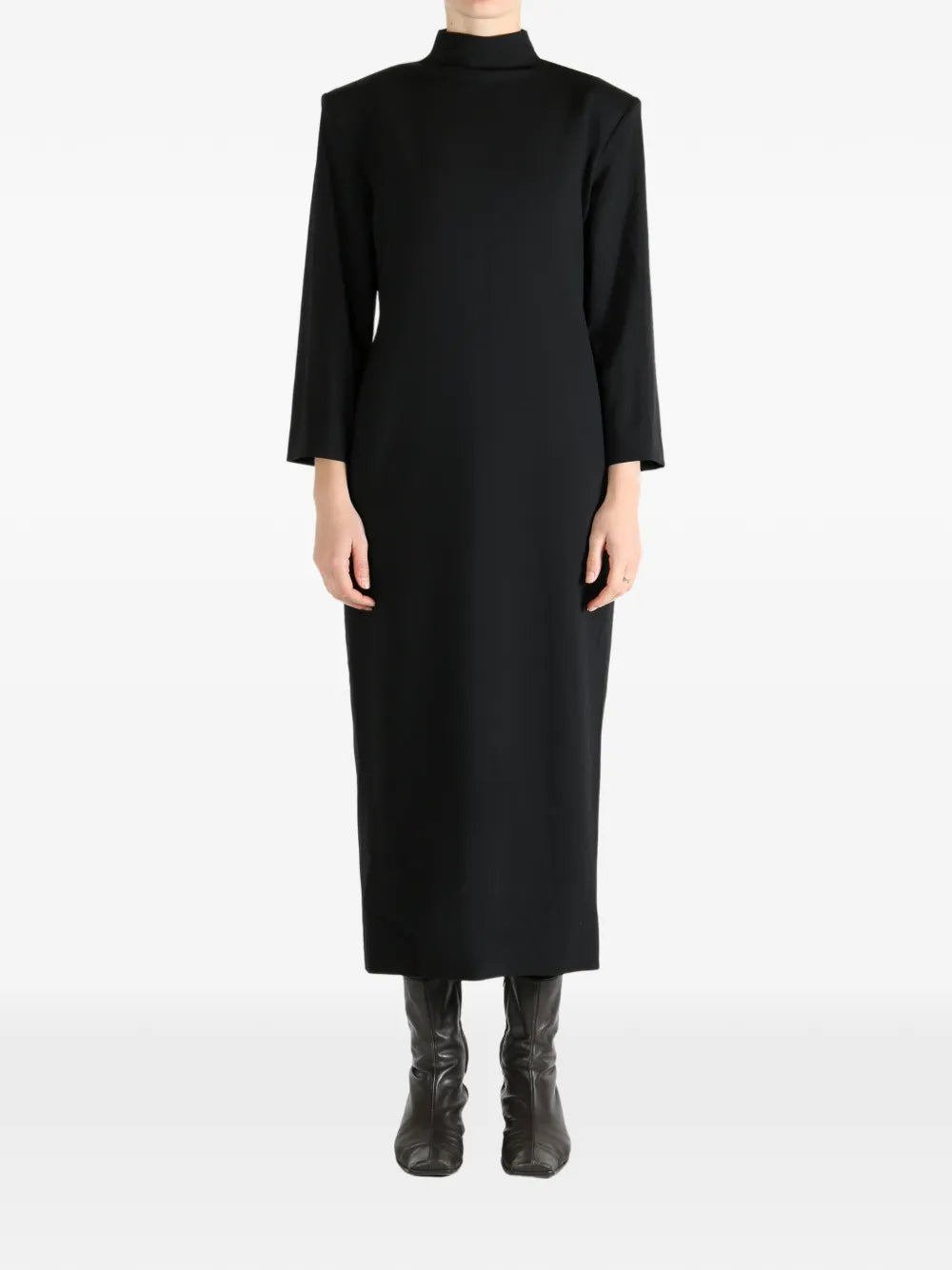 Calvin Klein high-neck three-quarter sleeve dress