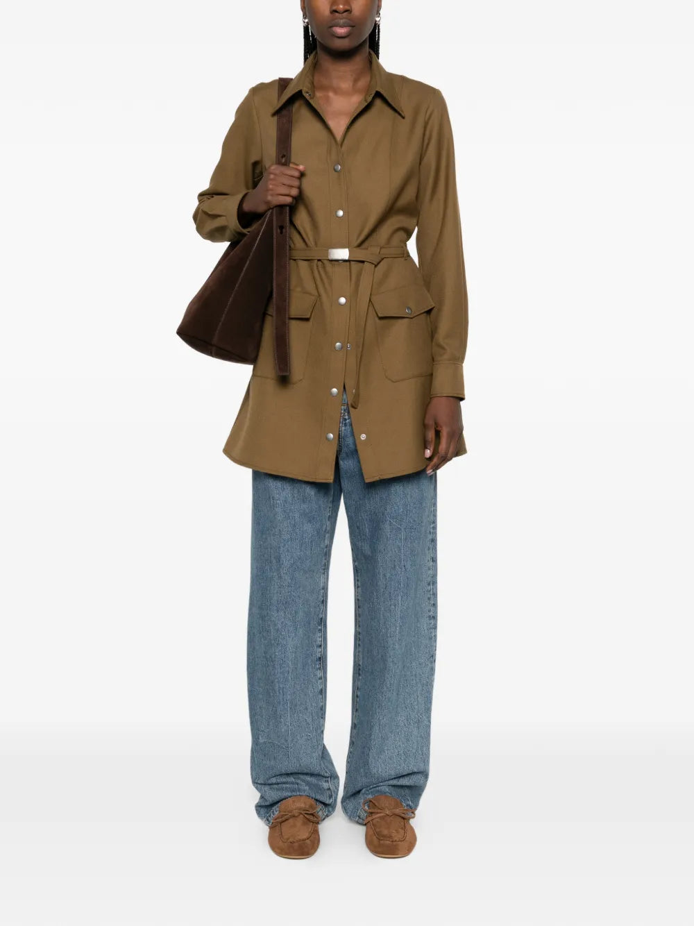 A.P.C.  belted pocket shirt
