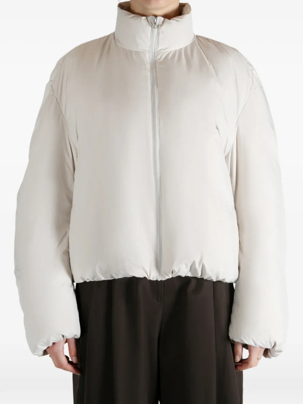 Amomento  zip-up funnel-neck jacket