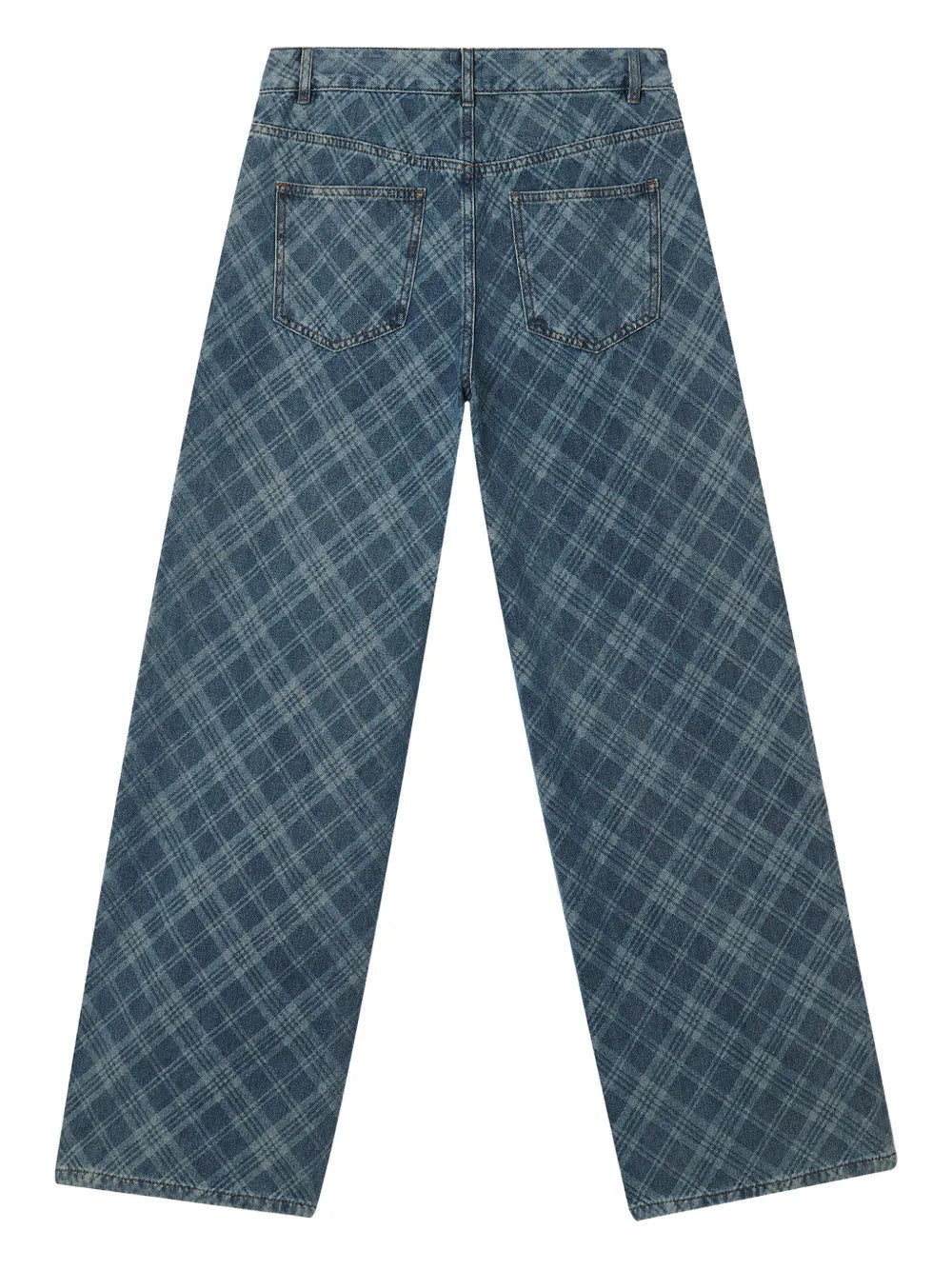 b+ab  plaid denim jeans