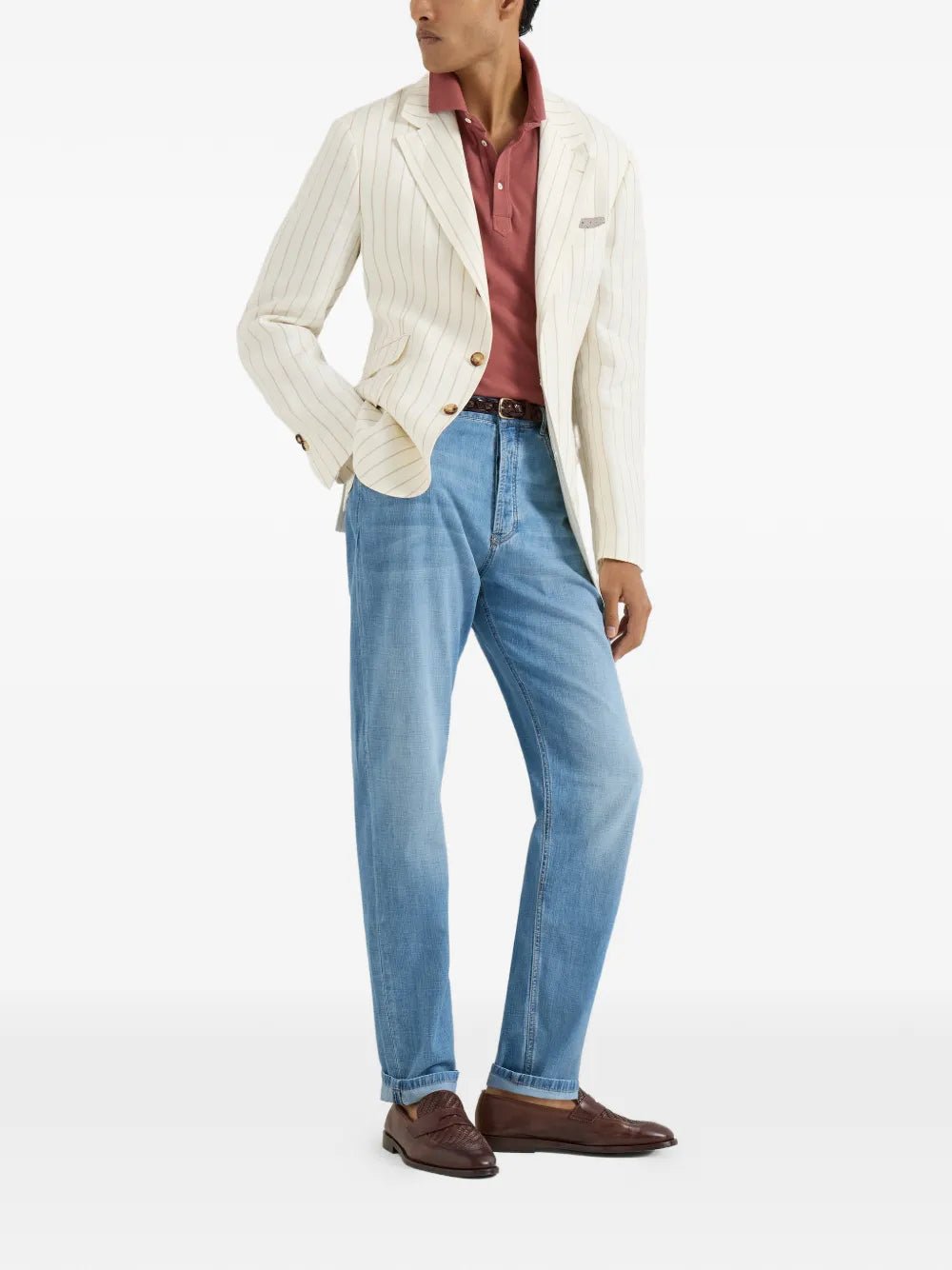 Brunello Cucinelli short-sleeve polo shirt