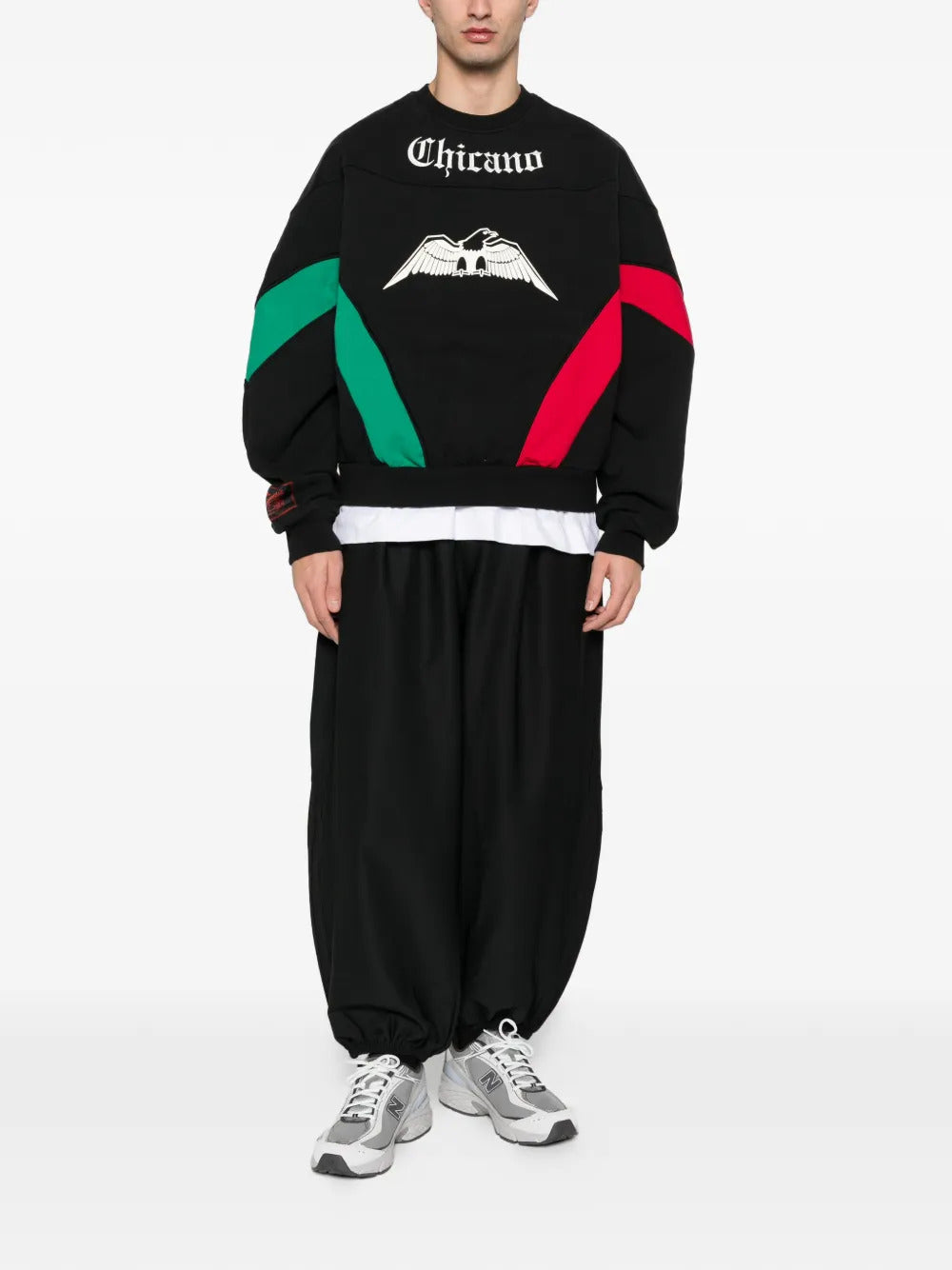 adidas  x Willy Chavarria eagle-graphic crew-neck sweatshirt