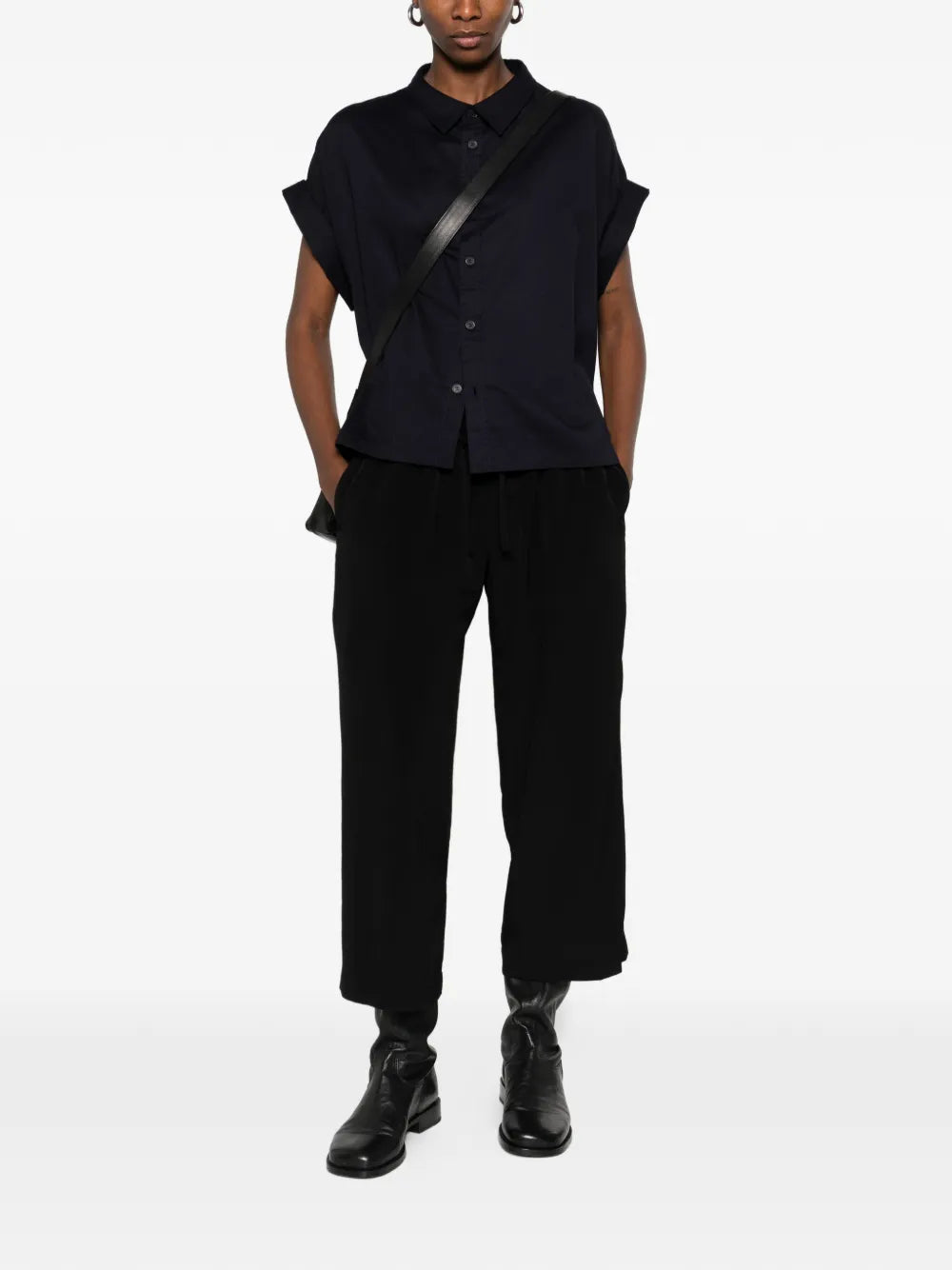 Y's  cuffed cotton shirt