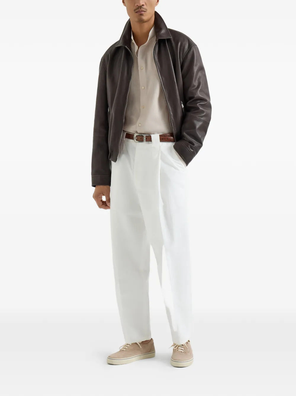Brunello Cucinelli  mandarin-collar shirt