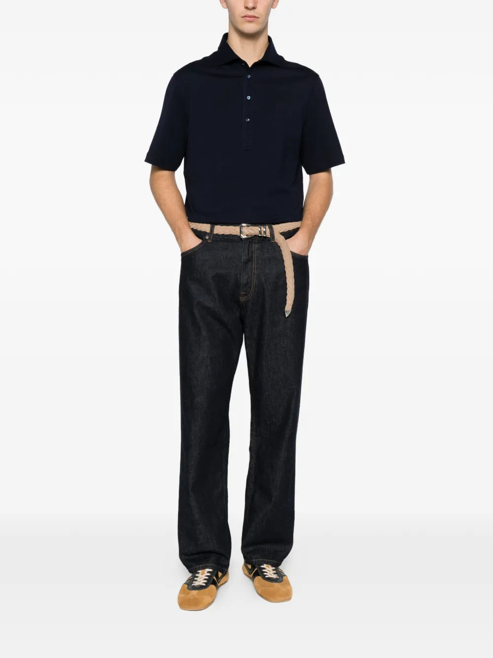 Brunello Cucinelli  button-up polo shirt