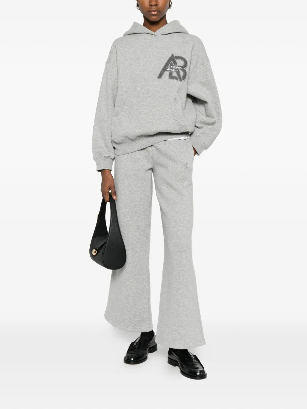 ANINE BING  Jaci logo-detail hoodie