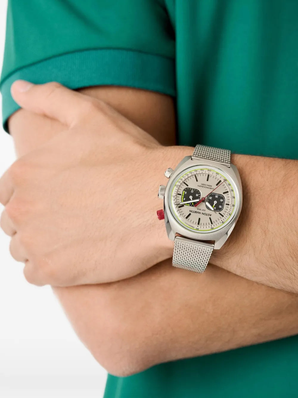Aston Martin Watches  Stainless Steel Chronograph 45mm watch