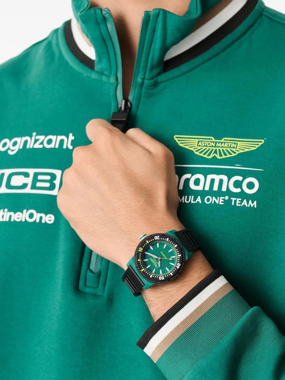 Aston Martin Watches  Green Plastic 40mm Watch